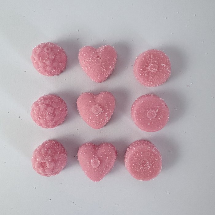 Gomas de creatina WEGUM dentro do pote